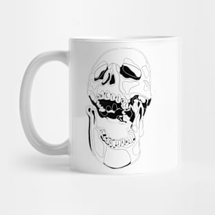 Black Skull - Unclench Your Jaw Teeth Mug